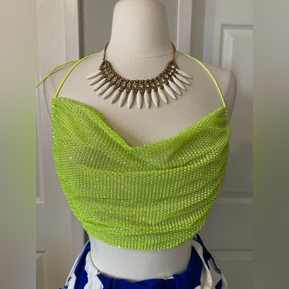 ❗️5X$30❗️ Grenn crop top one size - Picture 1 of 4